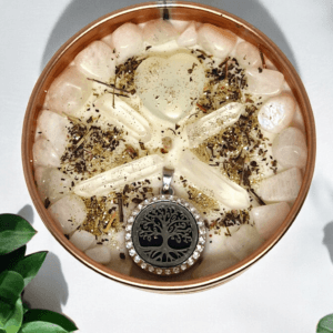 Mystic Glow Candle with Opal & Moonstone - Intention: Emotional Balance