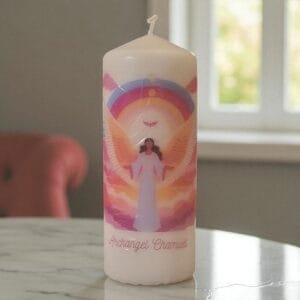 Archangel White Pillar Candles - Image 6