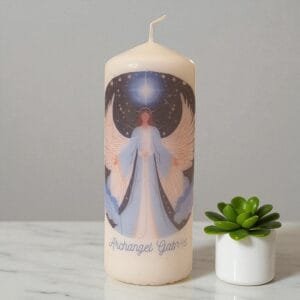 Archangel White Pillar Candles - Image 5