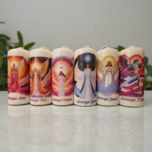 Archangel White Pillar Candles - Image 17