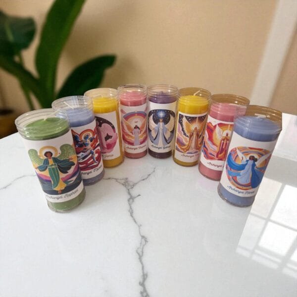 Archangels votive Color Candles